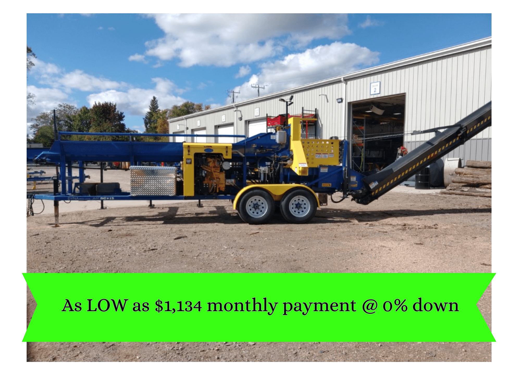 Factory Refurbished DYNA 2021 SC-15 CAT DieselFirewood Processor