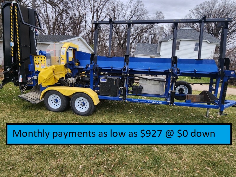 Current Running Rental Unit, Hours will accumulate DYNA 2023 SC-15 CAT DieselFirewood Processor