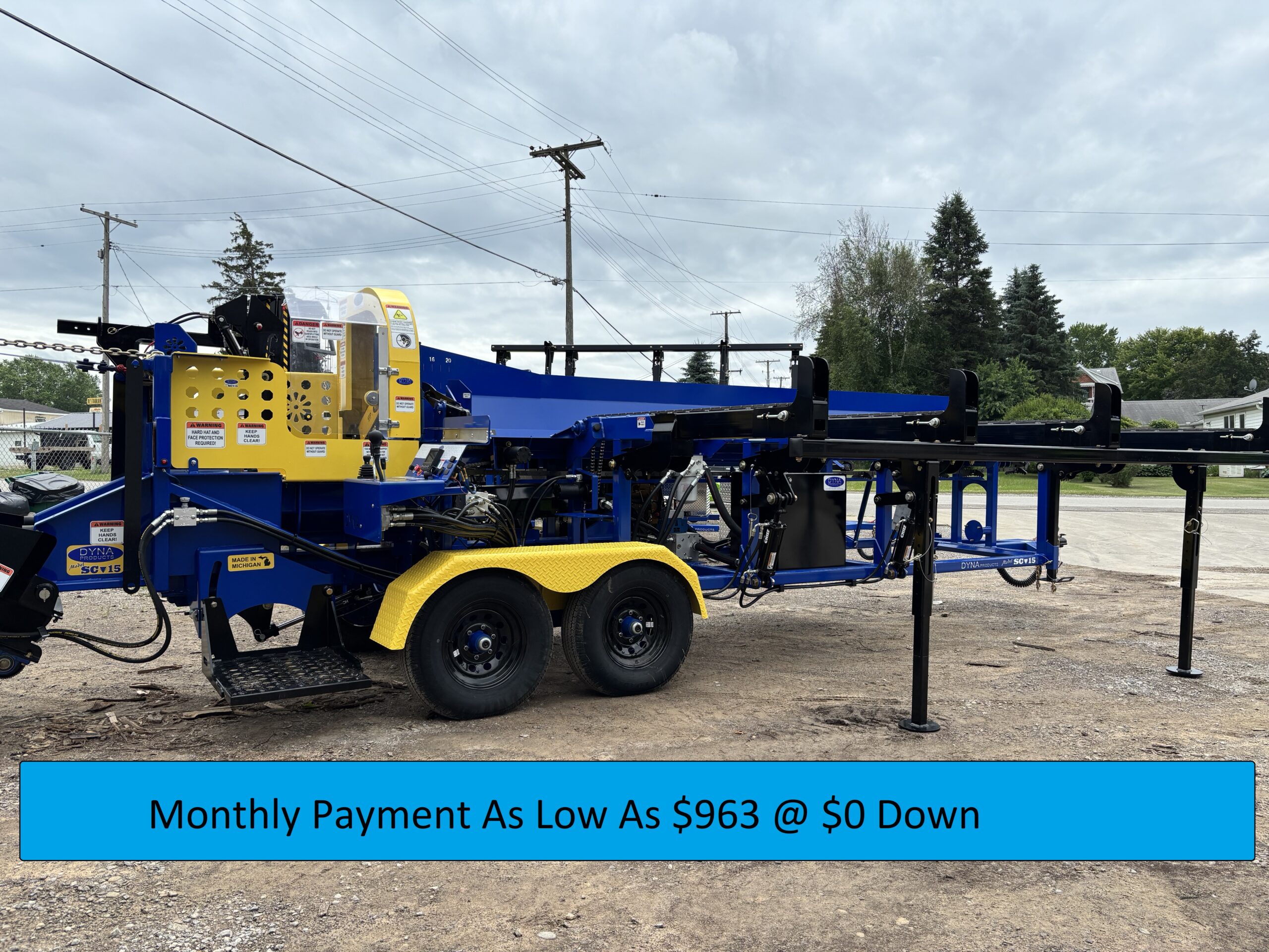 New DYNA 2025 SC-15 CAT DieselFirewood Processor