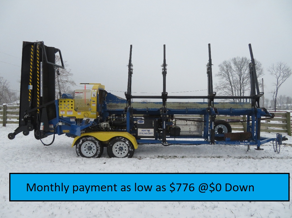 Current Running Rental Unit, Hours will accumulate DYNA 2021 SC-15 CAT DieselFirewood Processor
