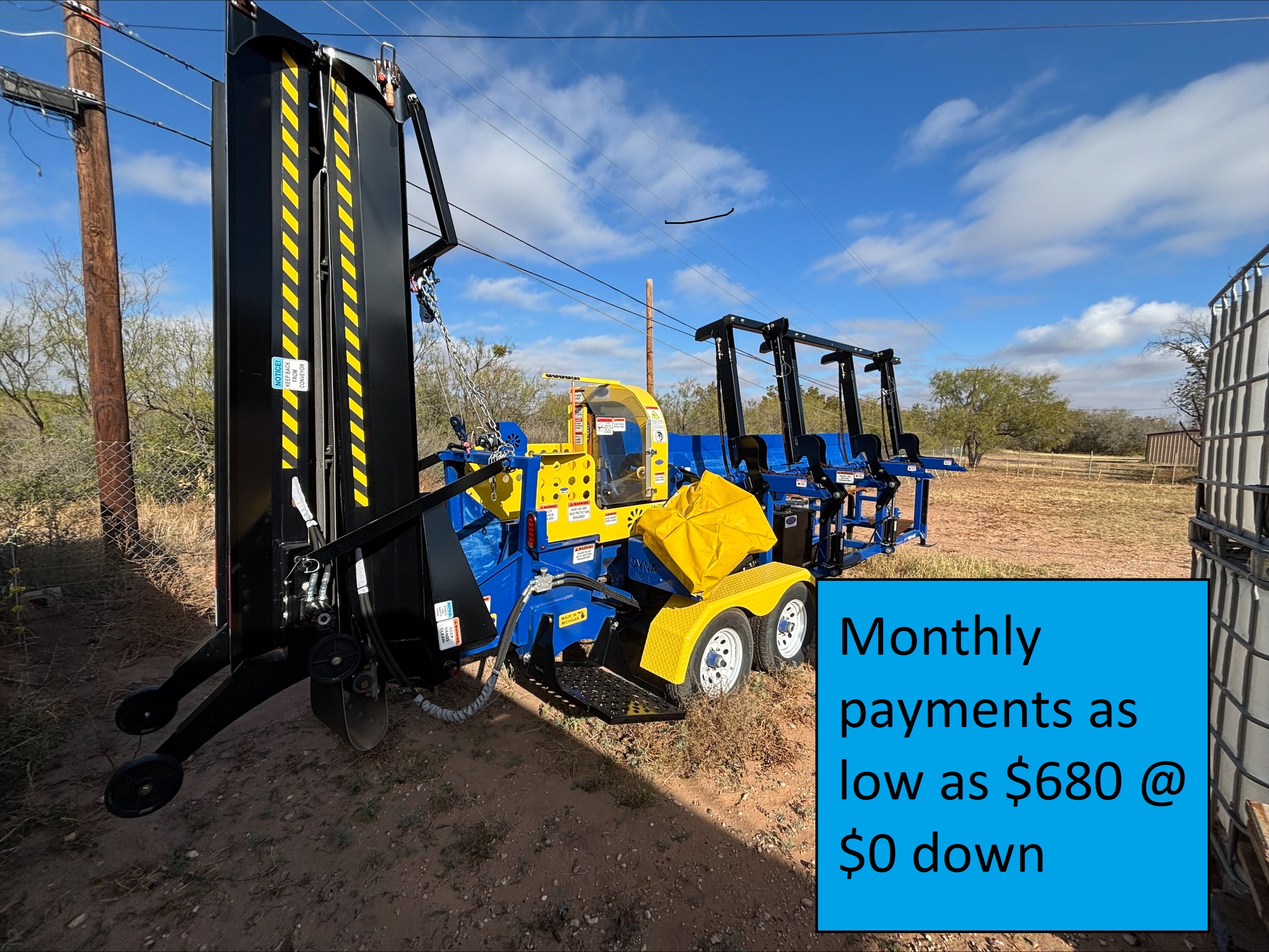 New DYNA 2023 SC-15 CAT DieselFirewood Processor