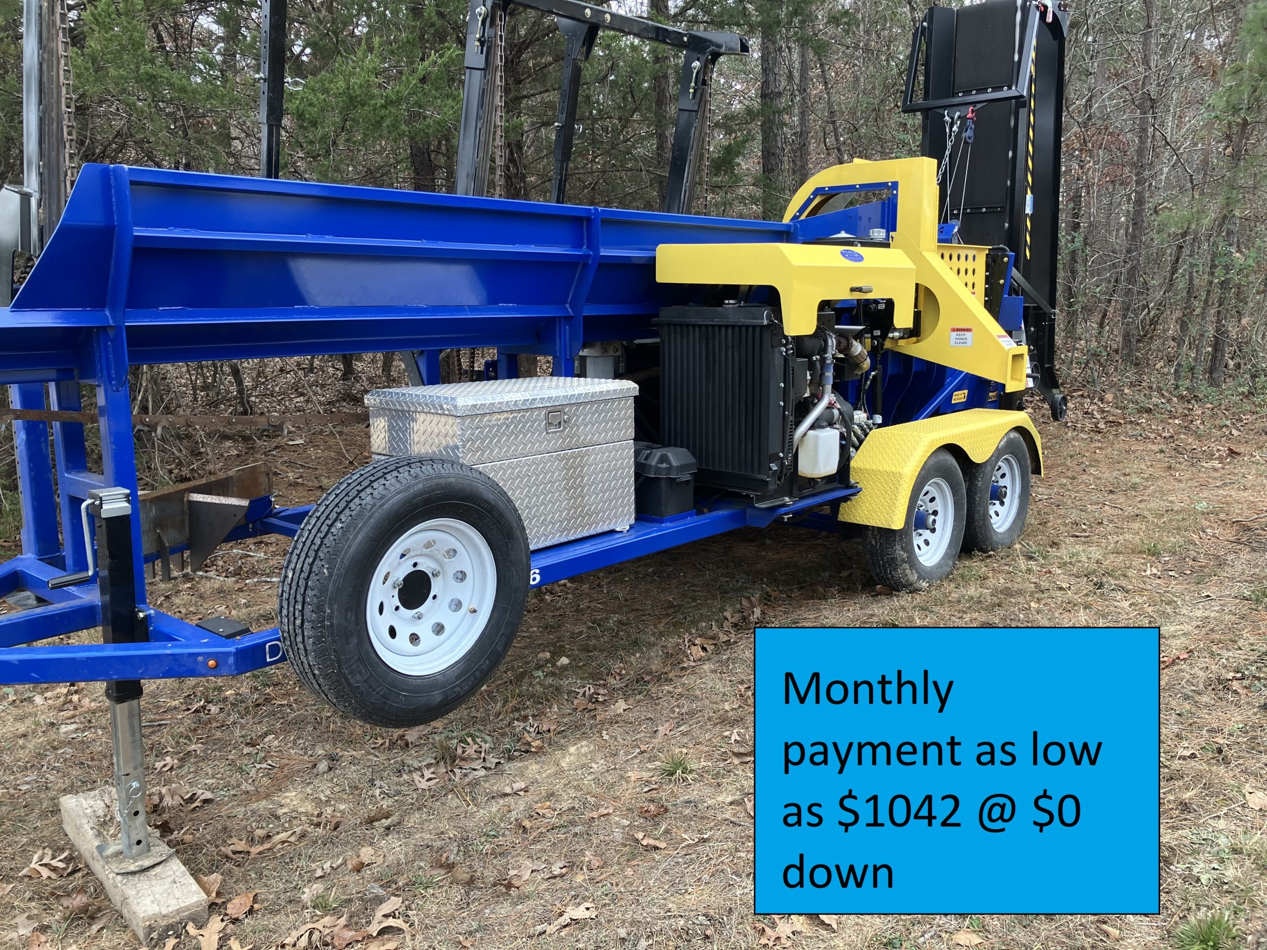 Current Running Rental Unit, Hours will accumulate DYNA 2023 SC-16 Kohler DieselFirewood Processor