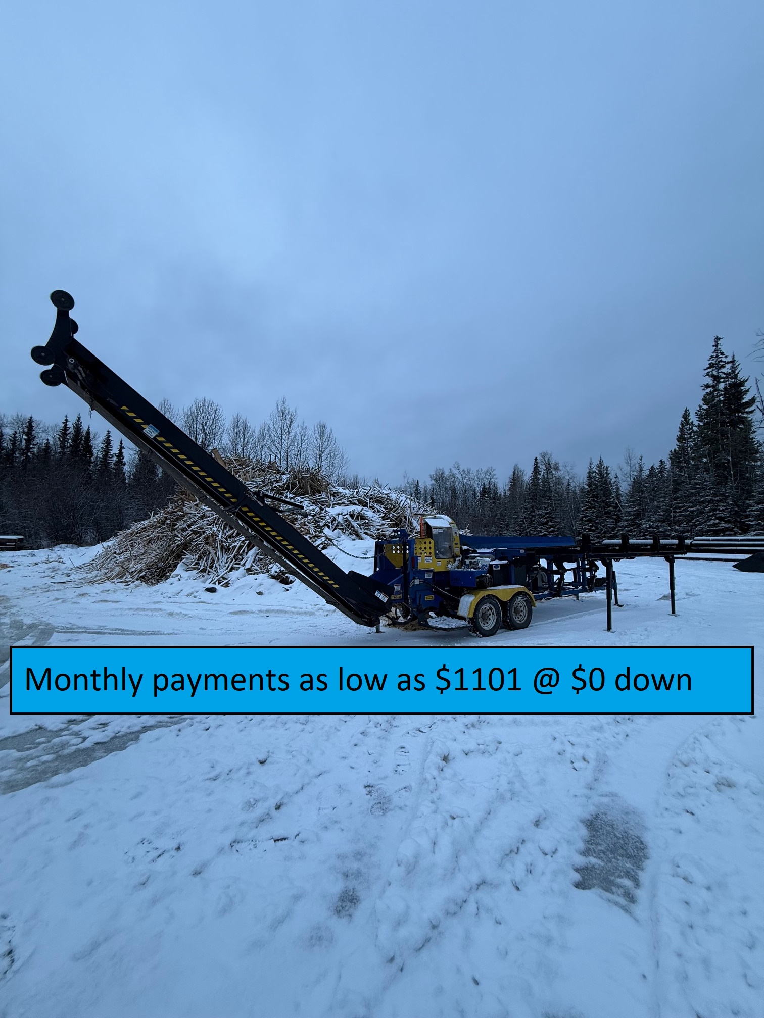 Current Running Rental Unit, Hours will accumulate DYNA 2023 SC-16 Kohler DieselFirewood Processor