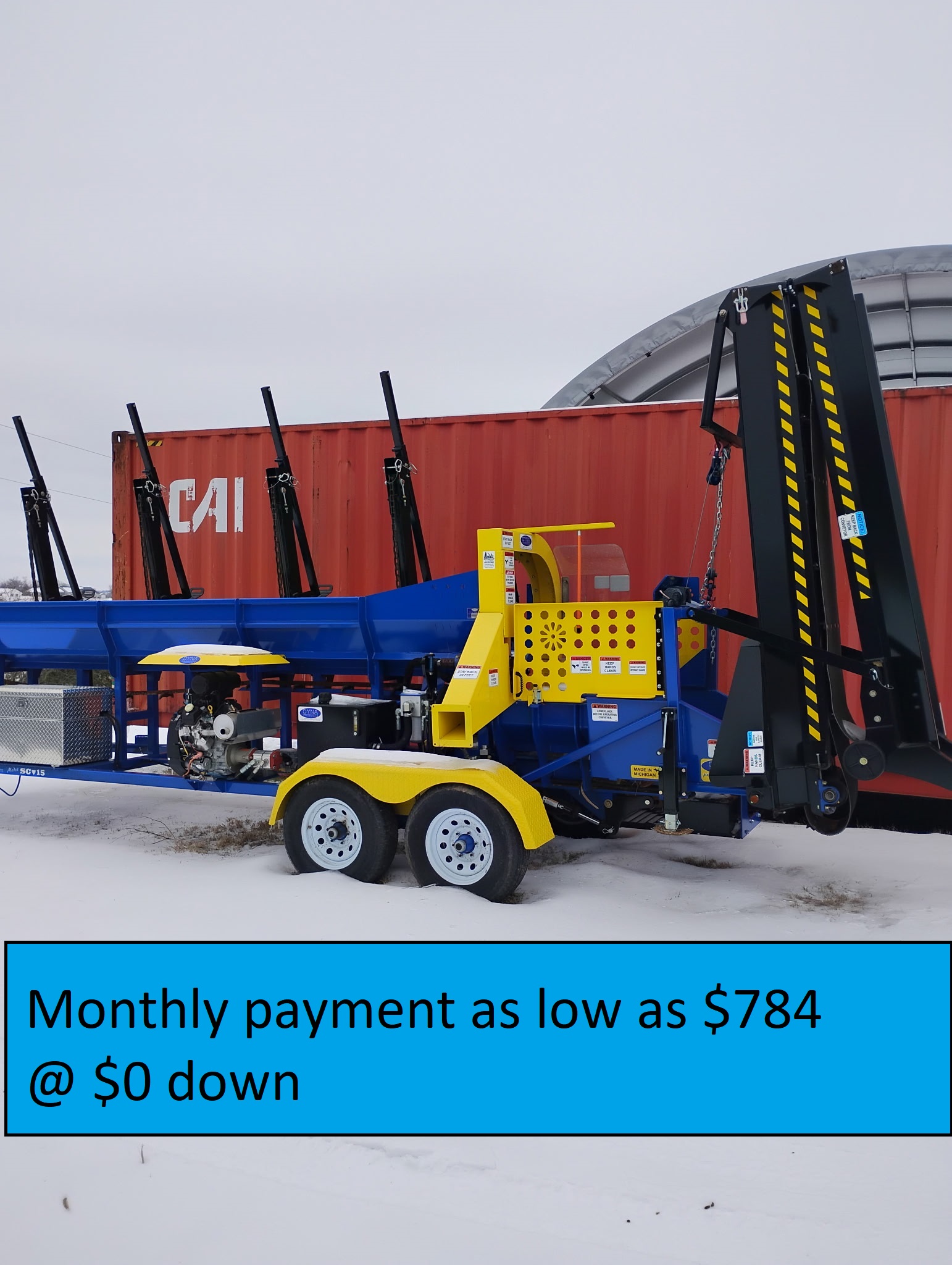 New DYNA 2023 SC-15 Kohler GasFirewood Processor